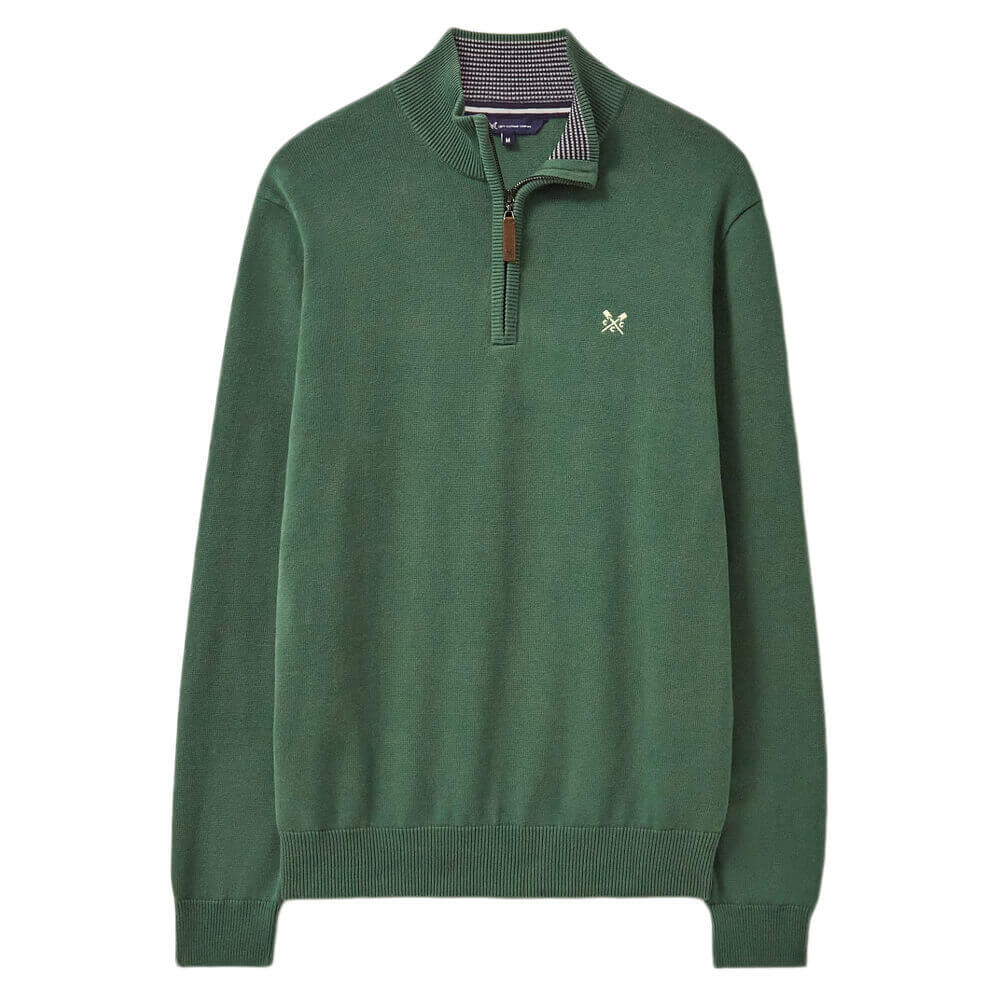 Crew Organic Cotton Half Zip Knitted Jumper